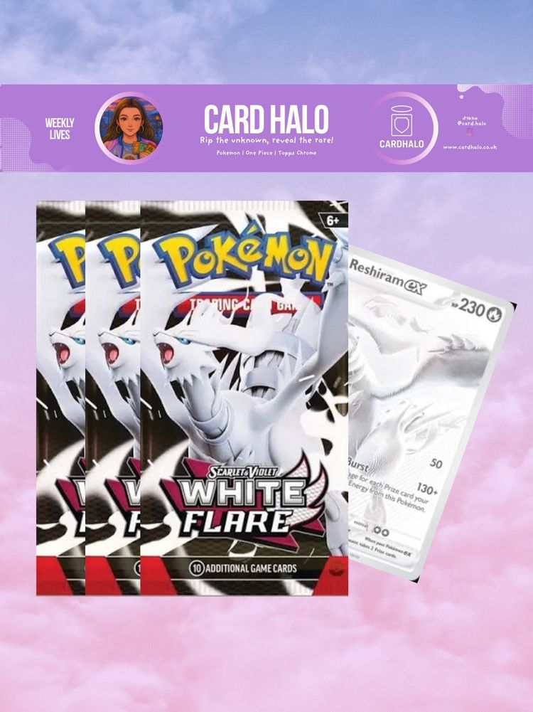 Pokémon White Flare Booster Packs x3
